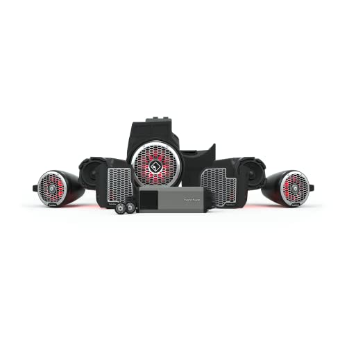 Rockford Fosgate RZR19RCPXP-STG5 Audio Kit: Ride Command Interface, 1500-Watt Amp, Front Speakers & M2 Tweeters, M2 Color Optix 10” Subwoofer & 6.5 Rockford Fosgate RZR19RCPXP-STG5 Audio Kit: Ride Command Interface, 1500-Watt Amp, Front Speakers & M2 Tweeters, M2 Color Optix 10” Subwoofer & 6.5